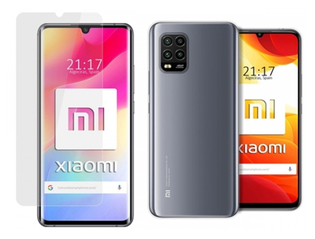Carcasa + Protector de Pantalla Xiaomi Mi 10 Lite TUMUNDOSMARTPHONE Pack Transparente