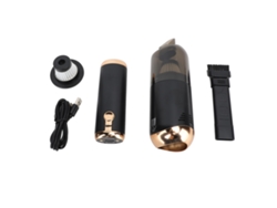 Aspiradora Portátil Inalámbrica Para Coche Con Batería De 5000 Mah, Linterna Integrada Y Potencia De Succión De 13000 Pa (negra).
