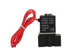 Válvula solenoide elétrica de plástico de resposta rápida de 1/8 de polegada, 2 posições e 2 vias para ar, água e óleo.