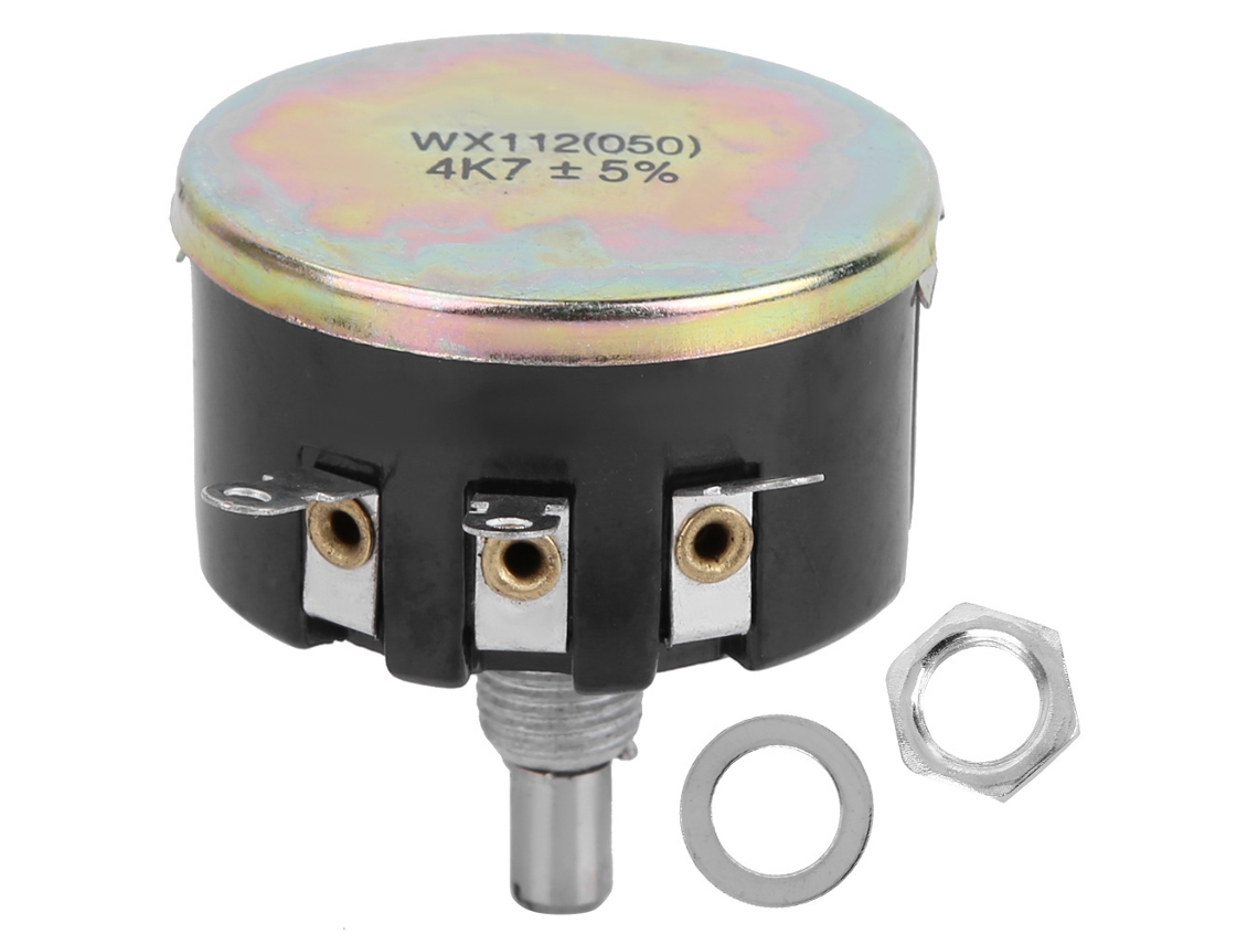 Potenciómetro De Alambre De Un Solo Giro En Espiral Wx112 050 4.7k Potencia 5w Potenciómetro Ajustable