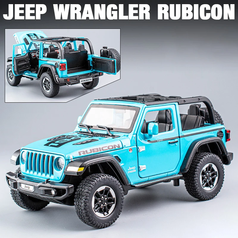 (azul) Coche De Juguete A Escala 1:20, Coche De Juguete Coleccionable Todoterreno De Aleación, Muy Realista Y Exquisito.