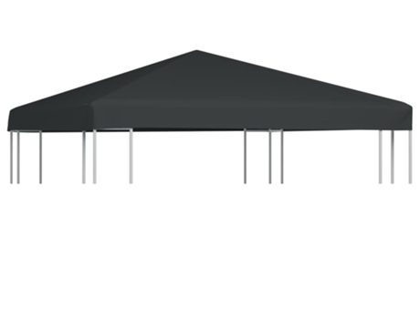 vidaXL Toldo de cenador 310 g/m² 3x3 m gris