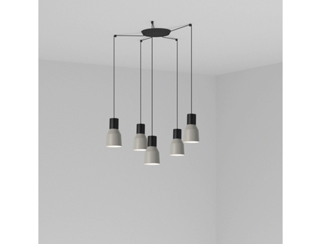 Lámpara Colgante Kombo Gris Ø120 5L 68591-5L FARO