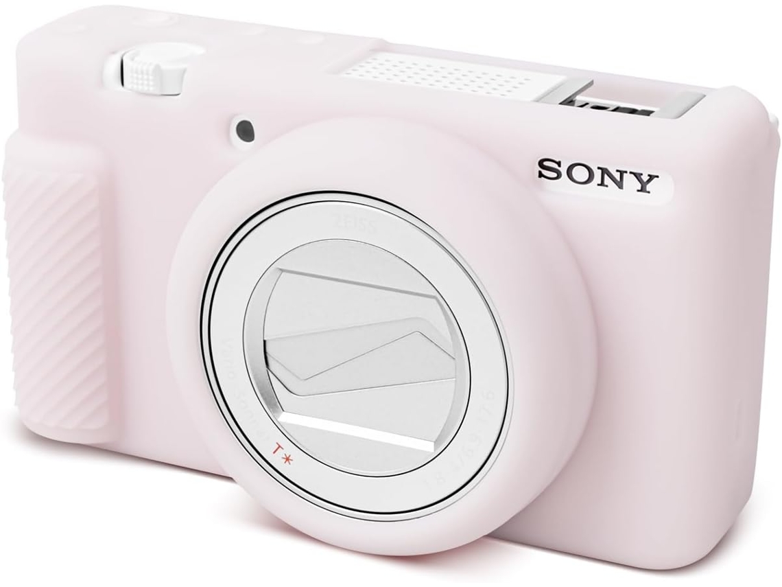 Funda Eifson Para Sony Zv 1f / Zv-1 Ii, De Silicona Suave Con Protector De Pantalla Antiarañazos (compatible, Rosa Claro).