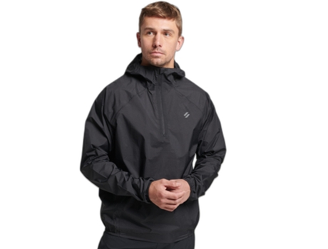 Abrigo SUPERDRY Poliamida Hombre (XXL - Negro)