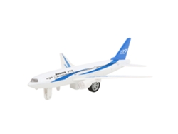 Modelo Aéreo Electrónico Miniatura De Aleación Juguete De Avión De Tracción Regresiva Regalo Para Niños Blanco
