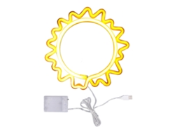 Letrero Luminoso De Neón Con Forma Girasol, Recargable Por Usb, Batería Led, Para Decoración Pared