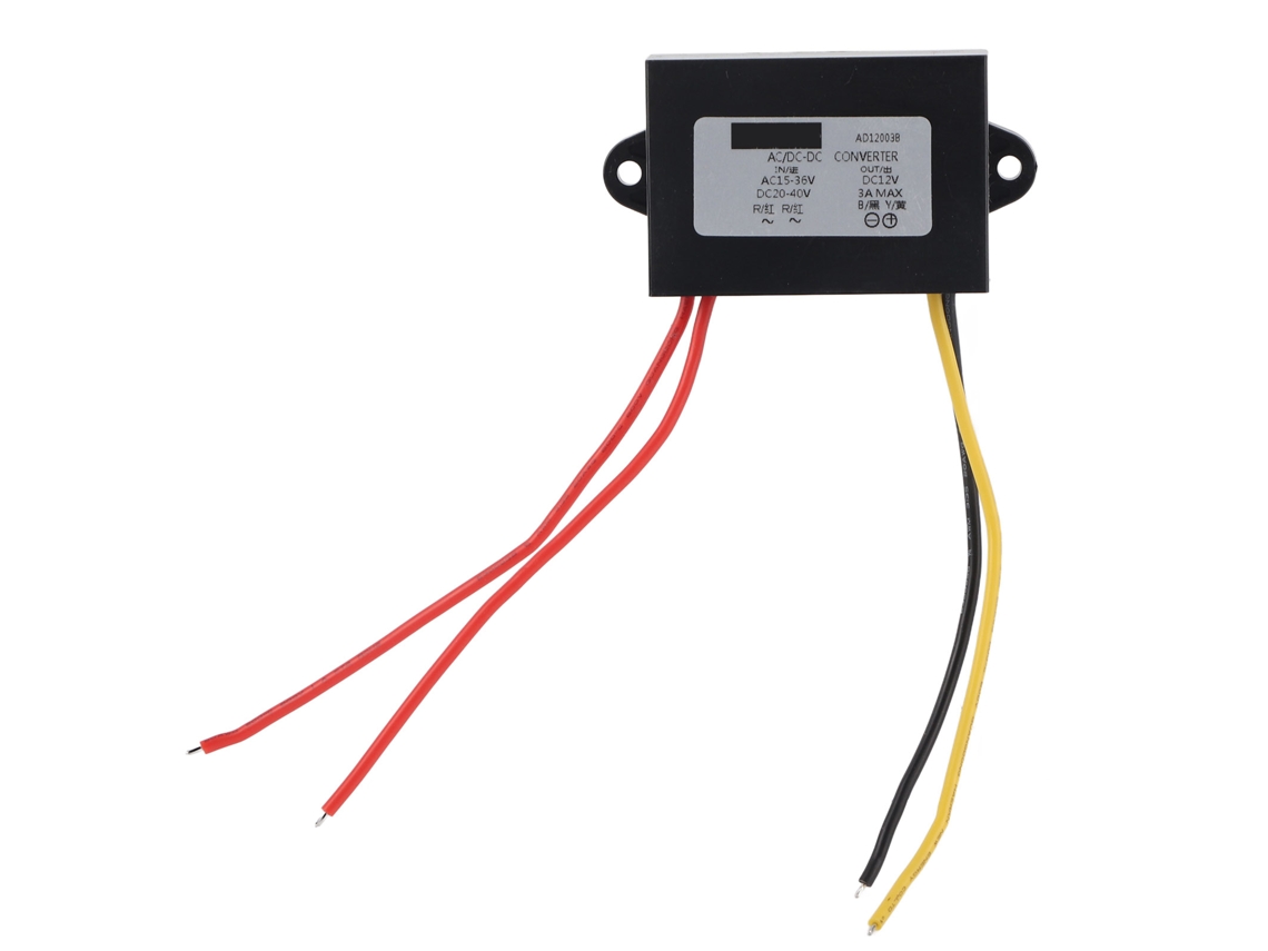 Regulador De Potencia Convertidor Ac24v-dc12v 3a Para Equipos Eléctricos Y De Audio Para Automóviles.