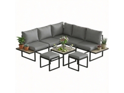 Conjunto de jardín para 6 personas 195x195x66cm TIENDA PENGJIANG