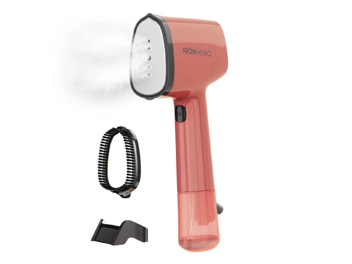 Cecotec Plancha Vertical Suela Cerámica Ironhero V-1500 Essential Red, Potencia 1500 W, Vapor Continuo 25g/min