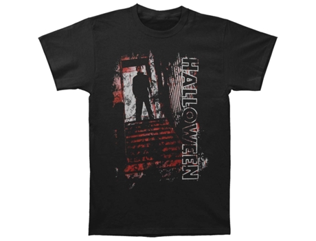 Camiseta ROCKINSTONE con escalera de Halloween (XXL)
