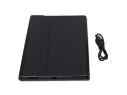 Teclado Sem Fio Removível Com Touchpad E Capa De Couro Pu Para Lenovo M10 Fhd Plus 10.3in X606f Preto