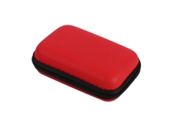 VVJIJILLY Mini Bolsa De Armazenamento, Organizador De Gadgets, Caixa Portátil Para Fones, Disco Usb, Cabo De Dados, Vermelha.