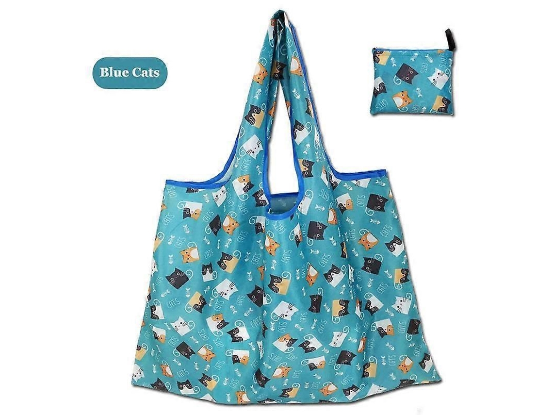 Bolso de hombro grande de tela Oxford gruesa, ecológico, reutilizable, portátil, plegable, bolso de compras para mujer. GOKOCO