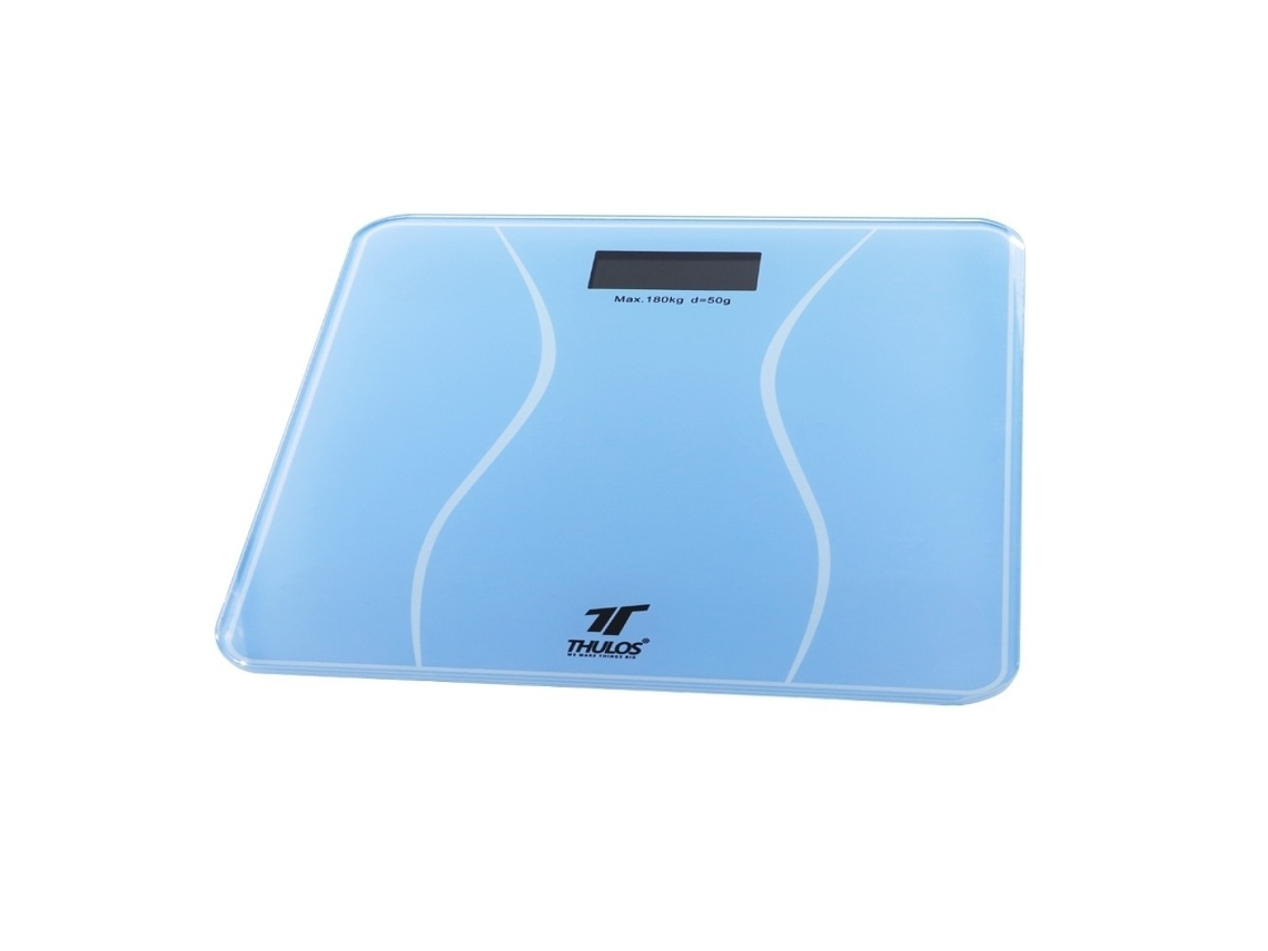 Báscula Digital de Baño, Plataforma de Vidrio Templado, 180 kg Mantén un seguimiento de tu peso con la Báscula Digital de Baño de THULOS. Con una