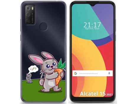 Carcasa Alcatel 1S 2021 / 3L 2021 TUMUNDOSMARTPHONE Conejo Multicolor