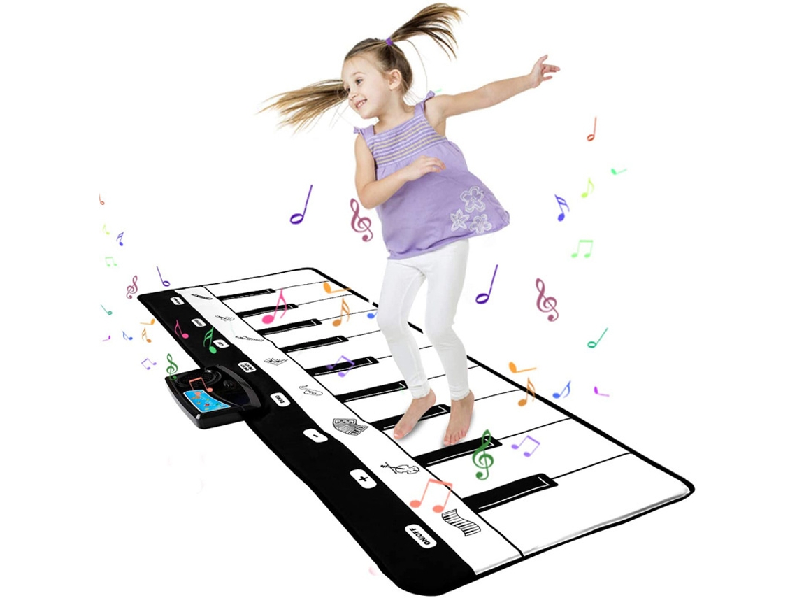 Tapete musical para bebé con piano, juguete educativo multifuncional, 110 x 36 cm, Digitallab