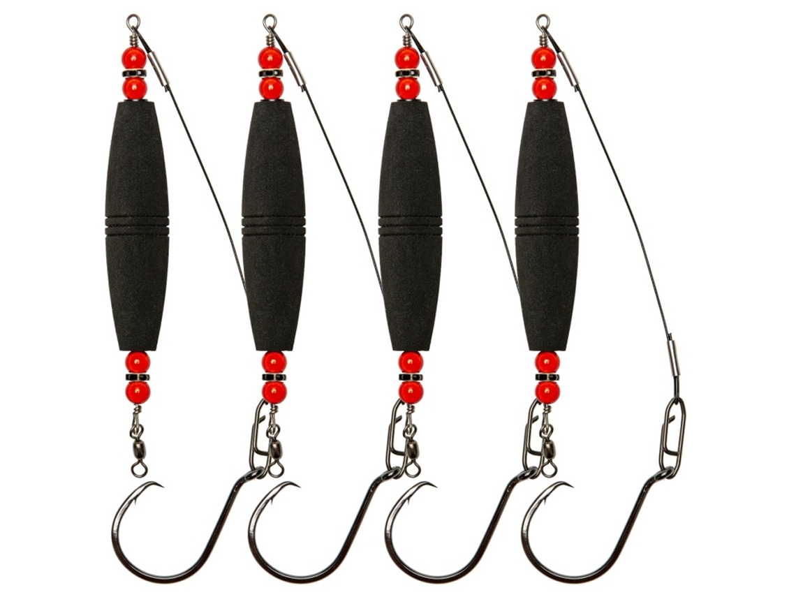 4 Cañas De Pescar Rectas Para Bagre Con Flotador, Aparejos De Pesca Con Flotador Y Corcho Para Bagre.