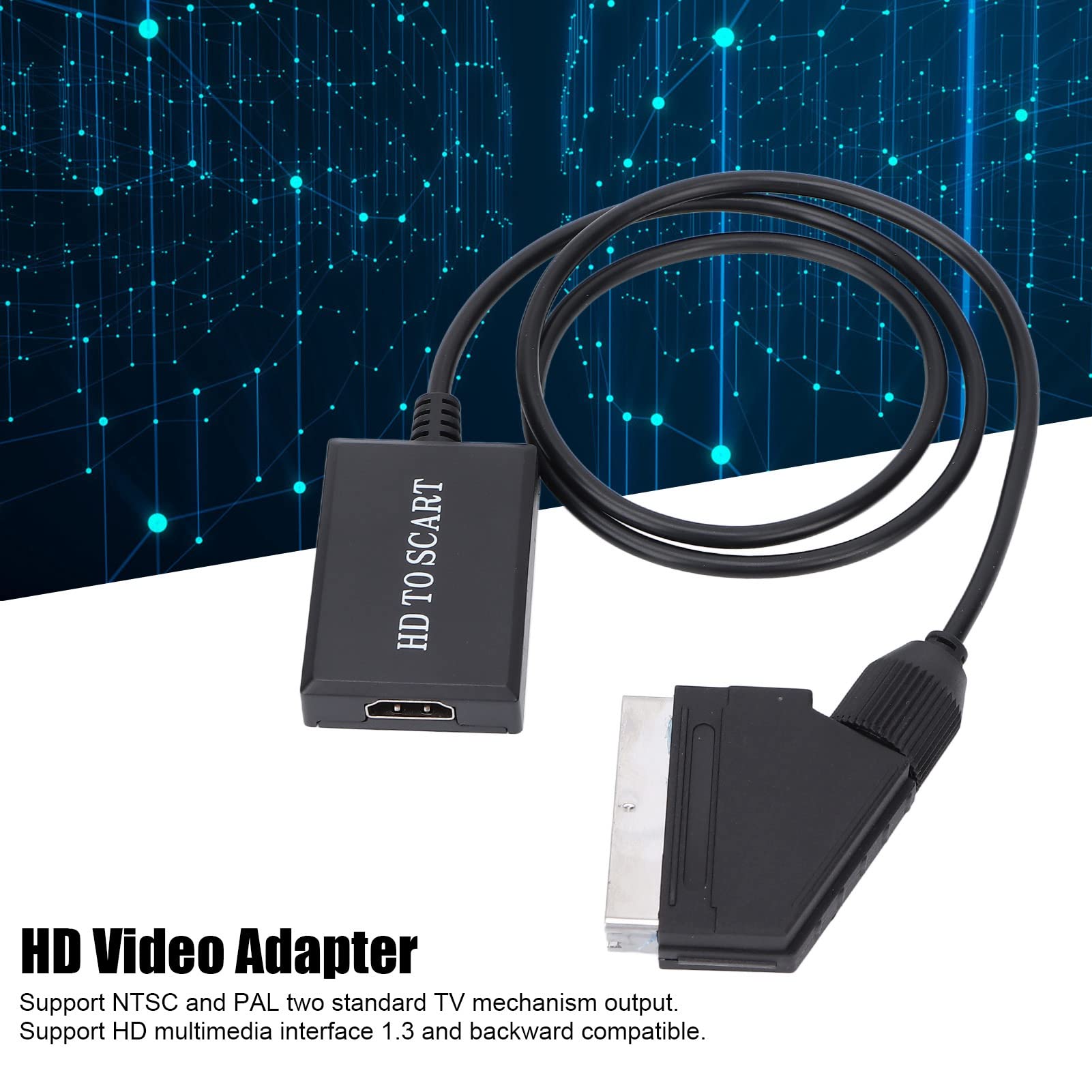 Cable de Conexión HDMI a Euroconector para TV VHS VCR DVD, Convertidor de  Audio y Vídeo Convertidor HDMI a Euroconector HD, Plug and Play. :  : Electrónica