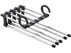 Percha de Pantalones ESTORE Hanglite (Plastico y Acero Inoxidable - 47x18x6 cm)