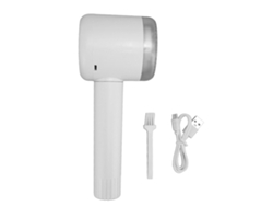 Removedor De Peluzas Elétrico 6 Lâminas Eficiente Com Rolo Adesivo Para Roupas Tapetes Sofás Branco