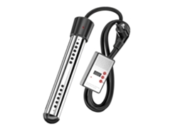 Calentador de agua de inmersión con temporizador automático, negro