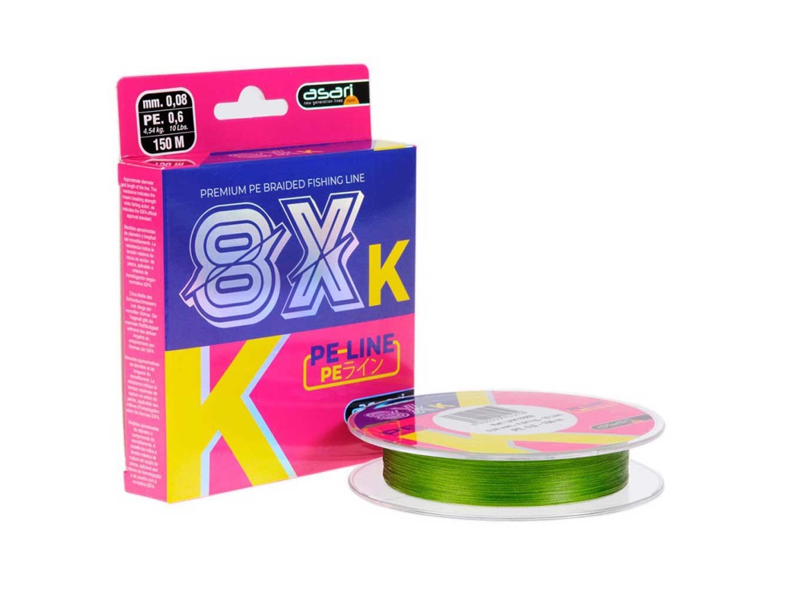 Trançado K-8 Pe 8X 150 M Transparente 0.140 Mmasari