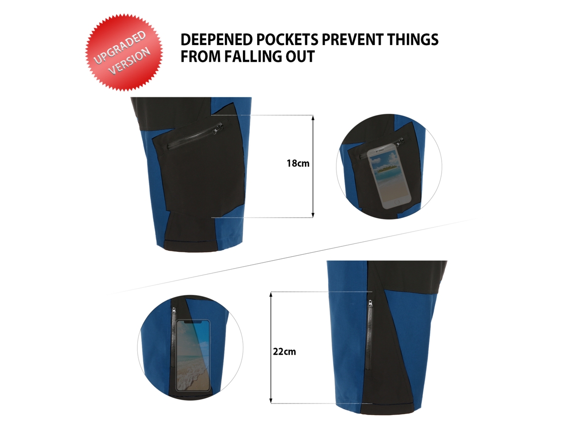 Bermudas De Ciclismo Com Preenchimento 3d Tomshoo Para Homem Respiráveis De Ajuste Largo Para Mountain Bike E Esportes Ao Ar Livre