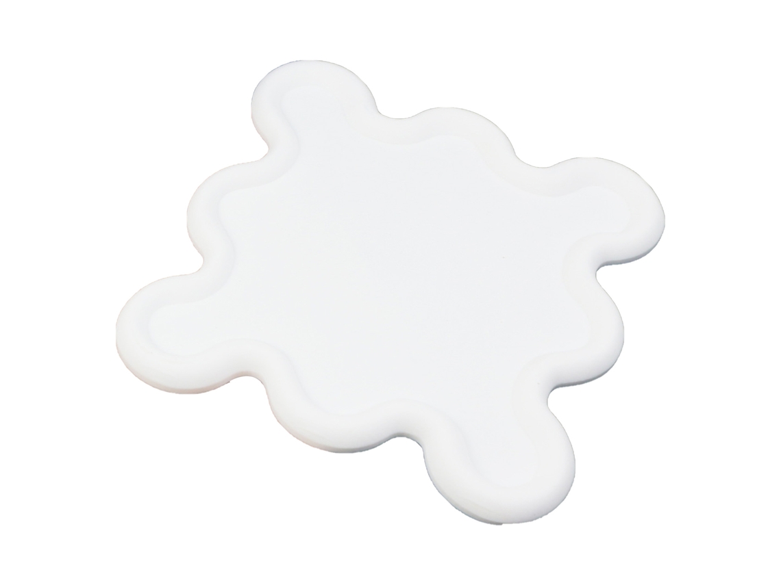 Casco De Goma Suave, Alfombrilla Térmica De Pvc Para Tazas, Cocina, Hogar, Color Blanco.