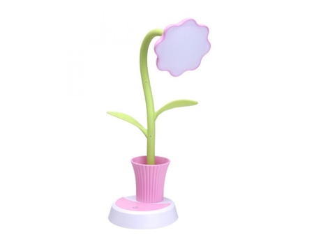 Lámpara de mesa LED recargable por USB 2 en 1, lámpara de mesa LED de girasol con portalápices, luz nocturna para niños, lectura, aprendizaje, prot...