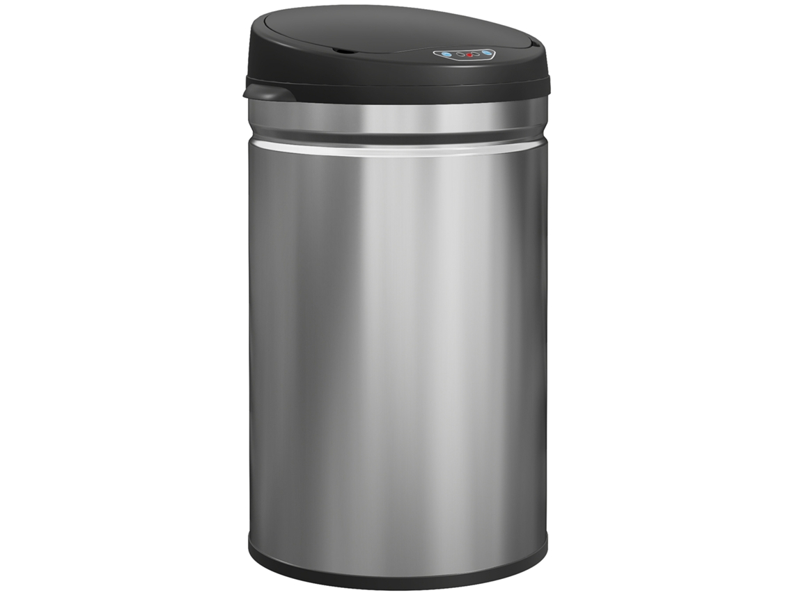 Lixeira 30l Sensor Infravermelho Inox Prata