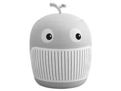 Papelera de escritorio multifuncional portátil Baok-lixeira Mini Ballena Pequeña Adorable Lujo Ligero para Mesa de Té de Oficina Gris Lujo Ligero