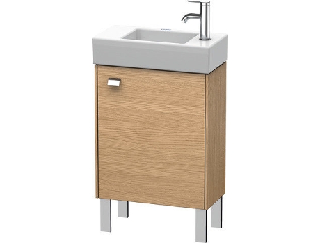 Mueble bajo lavabo DURAVIT Brioso de 48,4 x 23,9 cm 1 puerta con bisagra a la derecha 1 balda de cristal para lavabo Vero Air 072450