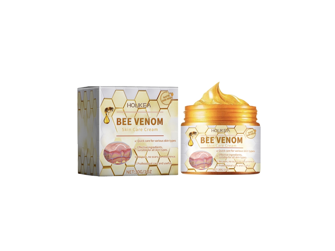 Crema calmante con veneno de abeja para el cuidado diario.