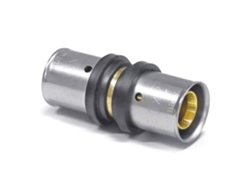 Unión Pressfitting 16 x 2 con certificación DVGW, conexión segura para tuberías PEX y multicapa. Boni Shop.