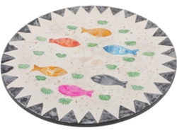 Posavasos redondo y creativo, antideslizante y aislante, con decoración oceánica para la mesa de la cocina. Gokoco