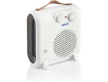 Calefactor de Aire Vertical - 2000W, Color Blanco, 2 Niveles de Potencia, Función Ventilador, Protección Térmica . AVANT