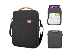 Bolsa para tablet, bolso bandolera para portátil, bolso mensajero, negro y gris, 9.7 11 pulgadas Yunzii (Tablet universal)