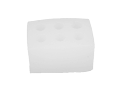 Molde De Silicona 3d Reutilizable Para Velas Cilíndricas, Con 6 Cavidades, Para Uso Doméstico.