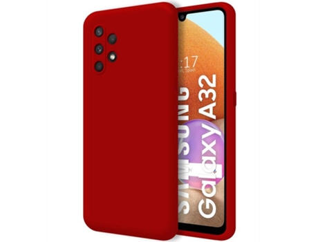Carcasa Samsung Galaxy A32 4G TUMUNDOSMARTPHONE Silicona Líquida Rojo