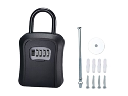 Caja de seguridad para llaves con código, gran capacidad, para exteriores, para apartamentos y casas, caja de metal resistente a la intemperie.
