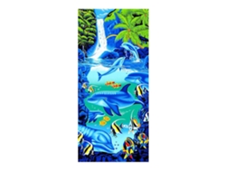 Toalla Kofihety Playa Estampa Delfines Microfibra (150x70cm)