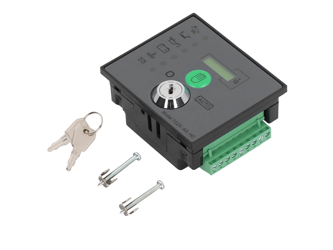 Módulo de control de generador con pantalla LCD e indicador LED para grupo electrógeno de 8-35 VCC