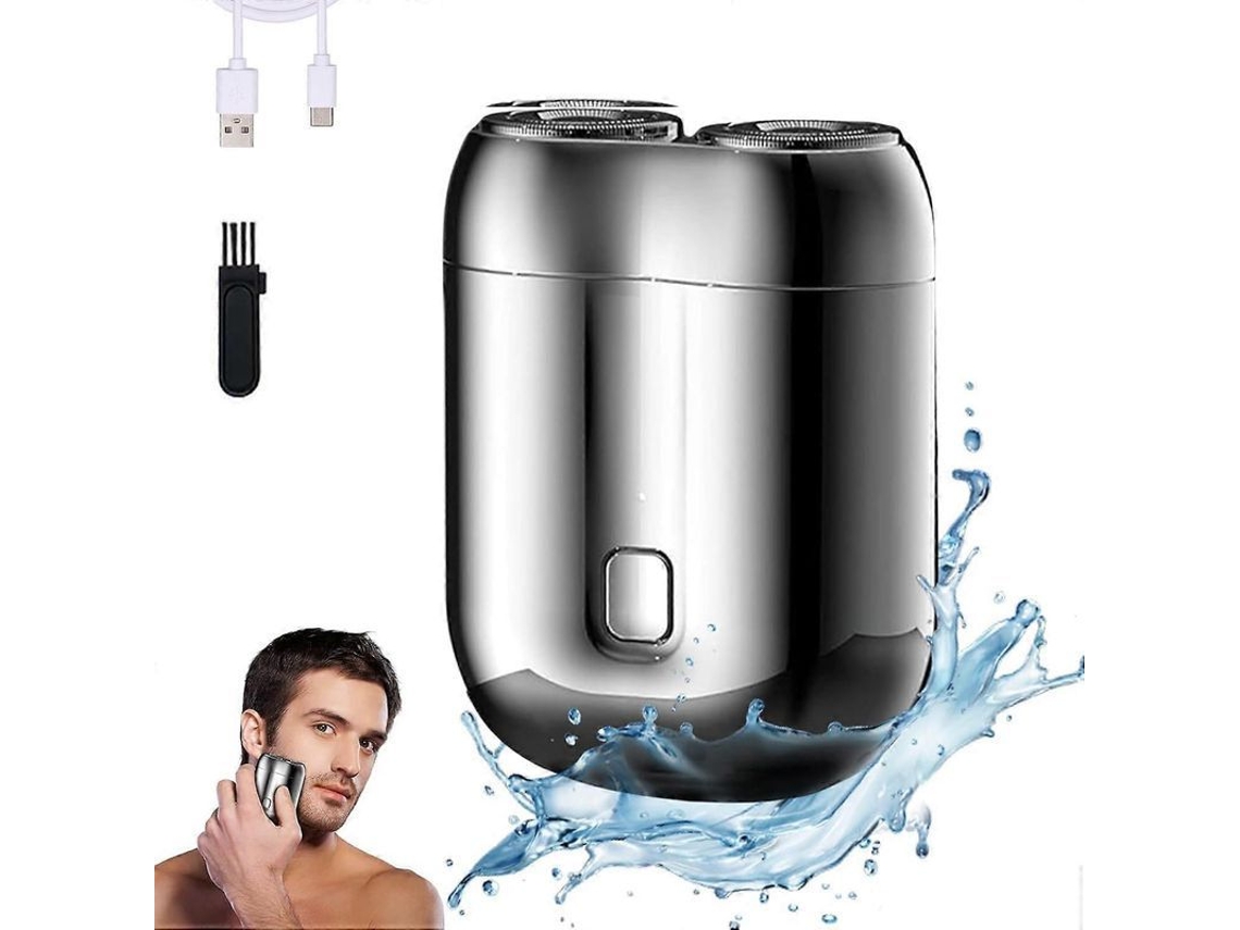 Afeitadora Eléctrica Para Hombre 2025, Mini Afeitadora Recargable E Impermeable, Cabezales Dobles Compactos.