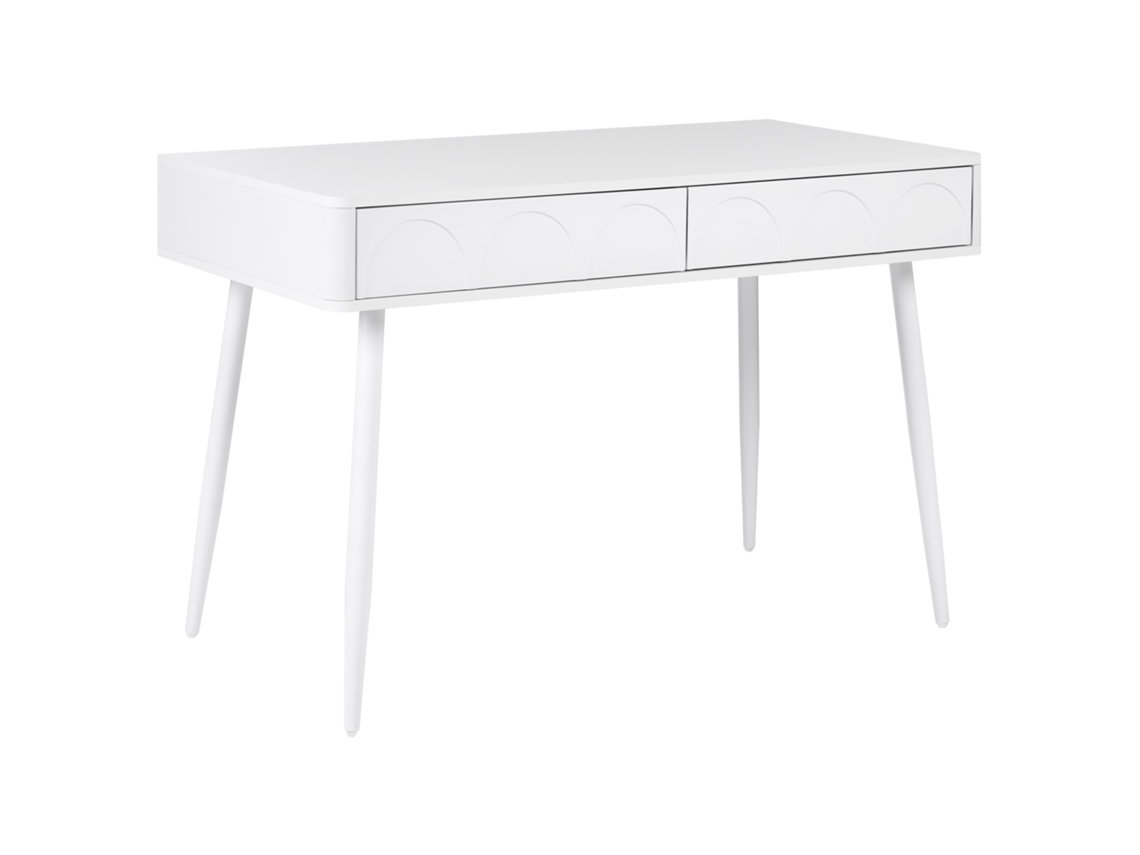 Secretária Beliani Eslane De Aglomerado De Madeira Branco 120x60x78