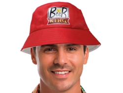 Gorro Beer King rojo adulto