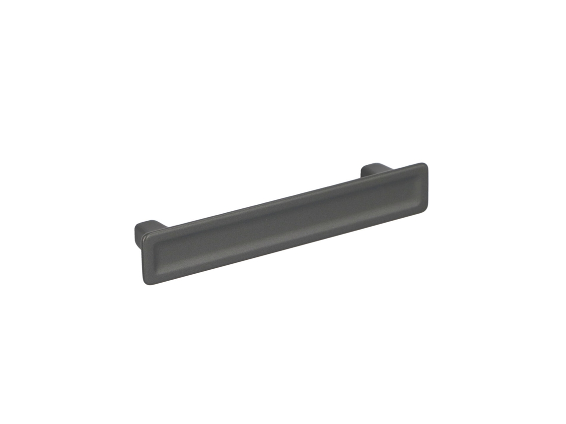 Tirador para mueble Aleación de zinc. Estilo Contemporáneo. Distancia entre ejes 96. Alucover grafito HARDWAREXCHANGE