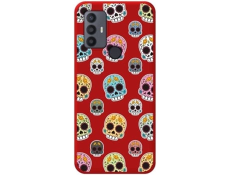 Carcasa para TCL 30 SE TUMUNDOSMARTPHONE Silicona Líquida Dibujos Rojo
