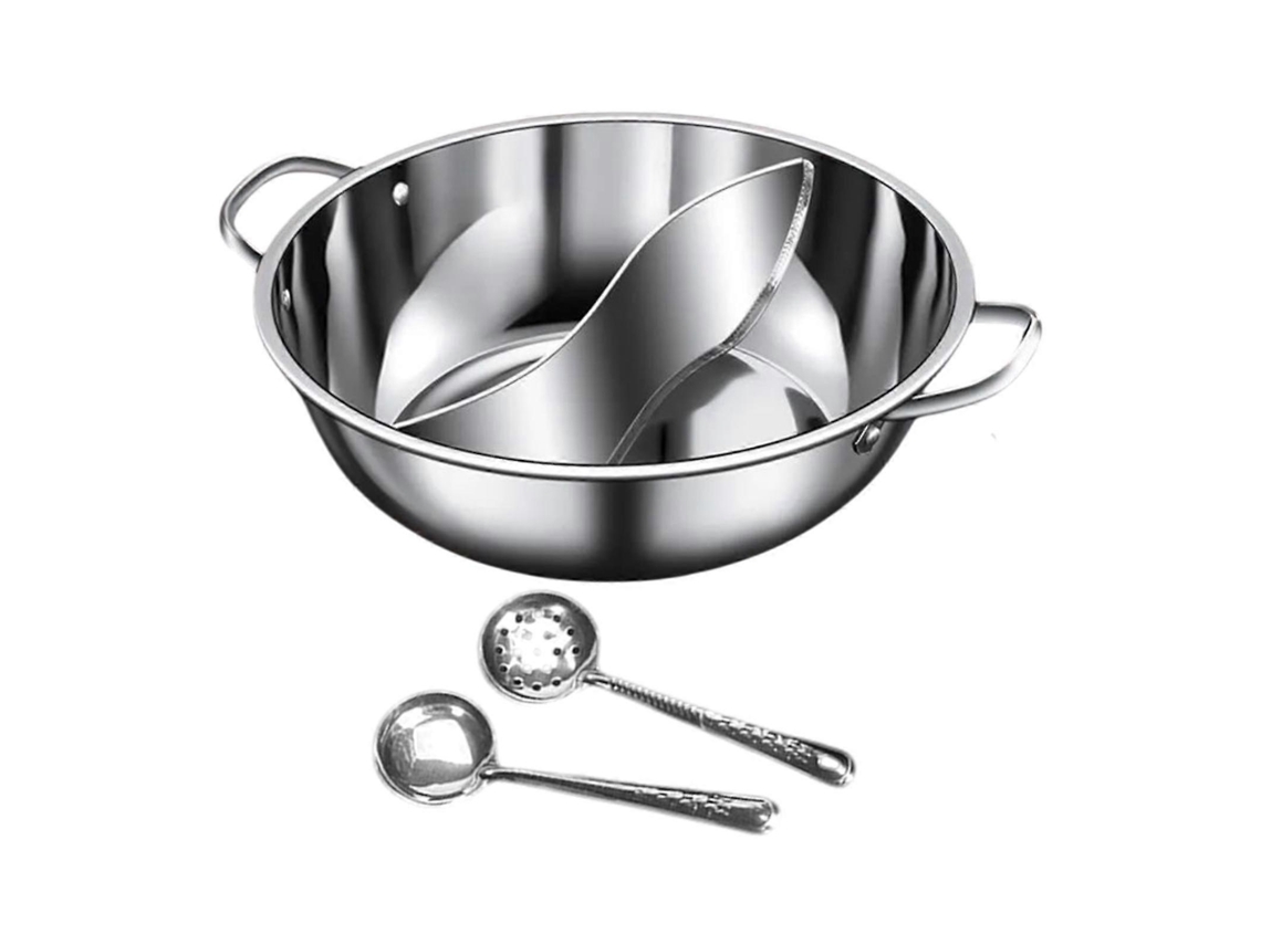 Olla caliente Shabu Shabu, olla caliente dividida, olla china Shabu Shabu con doble sabor