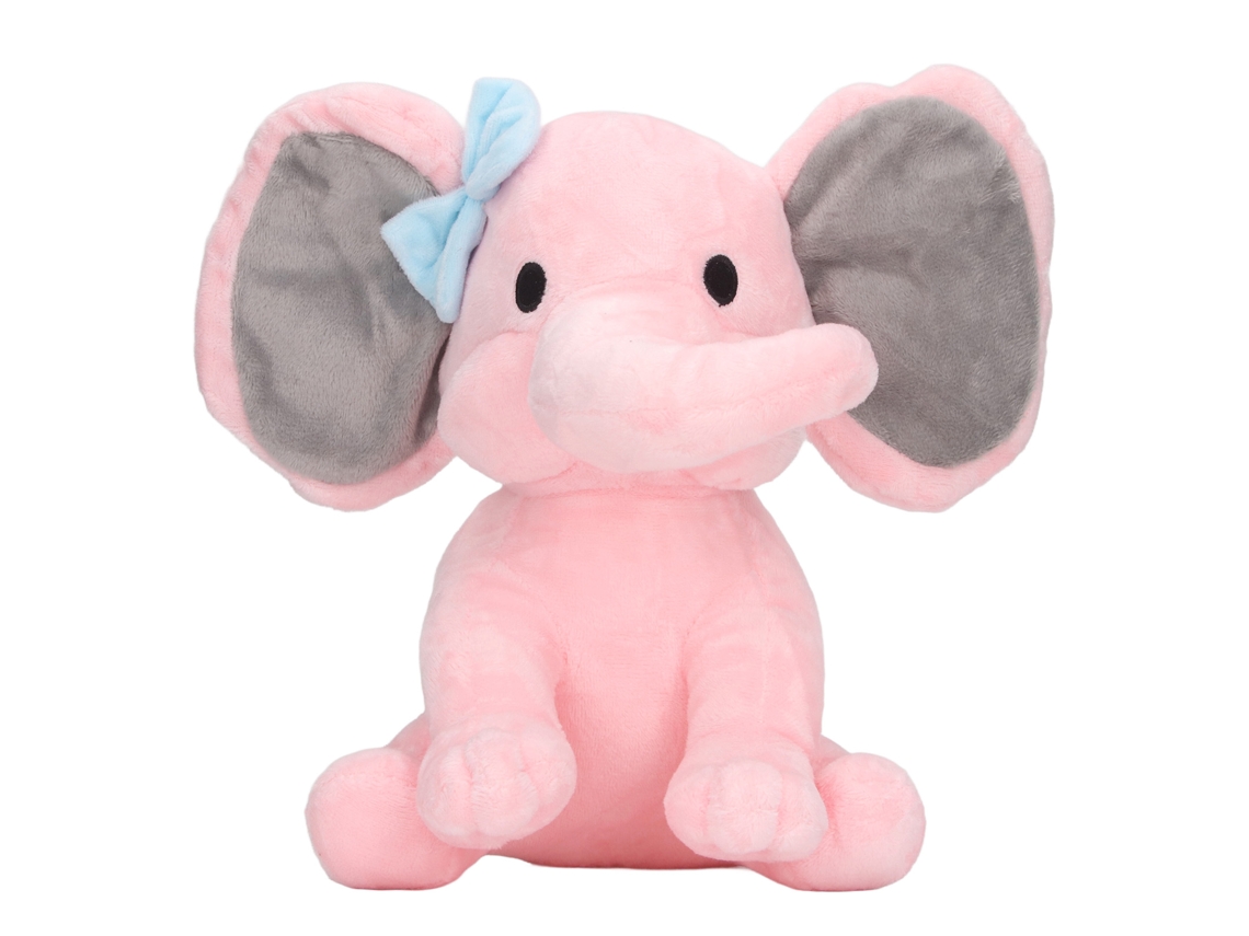 Ats-juguete De Peluche De Elefante Lindo Suave Y Fluffy Para Niños Decoración Hogar Rosa Multiusos Seguro Y Cómodo